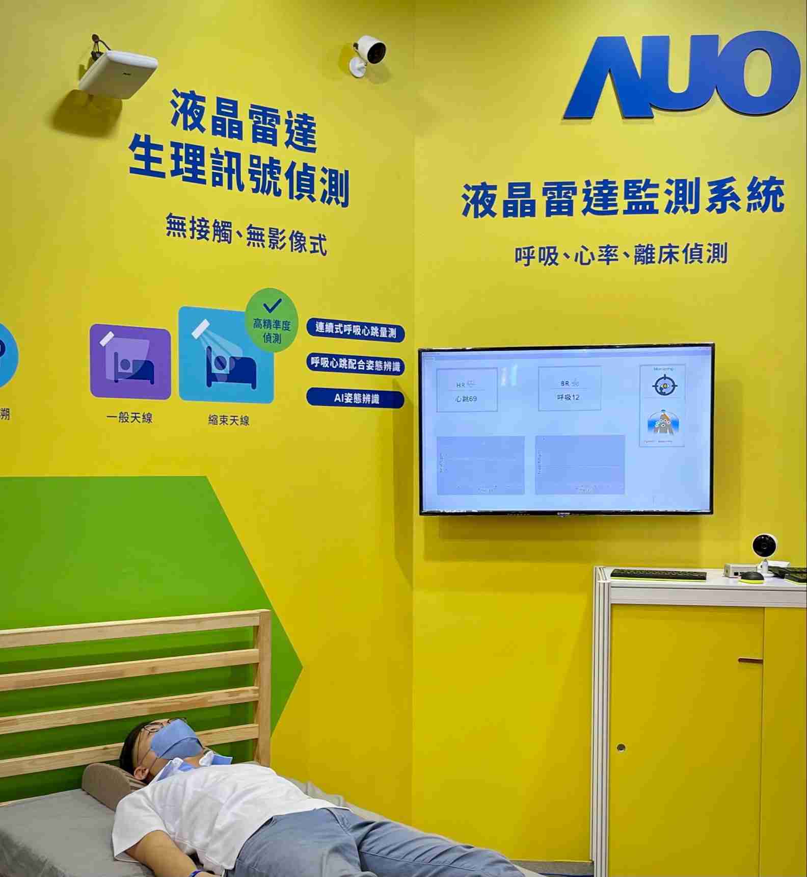 z6尊龙颐康「无接触生理监测雷达」，，，免除传统线路与贴片束缚，，精准侦测呼吸、、、、心跳等重要生理讯号